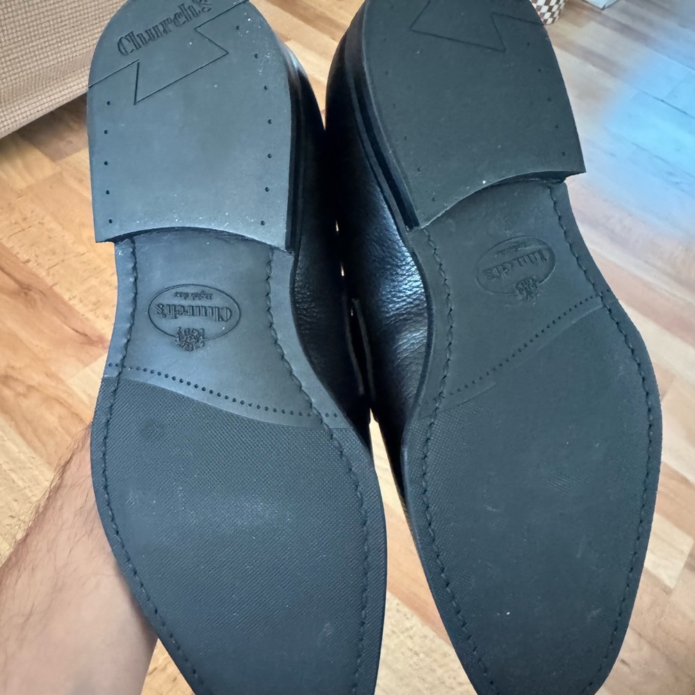 Church's Classic Black Leather Loafers - Picture 3 of 6